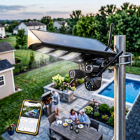 XA12-EU-4G 4K AI Solar Security Camera with LED Lighting - Multi-Lens 2-in-1 Outdoor Unit – view 3