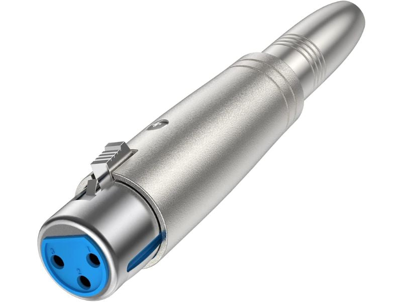 XLR 3Pin  Female to 6.35mm Female