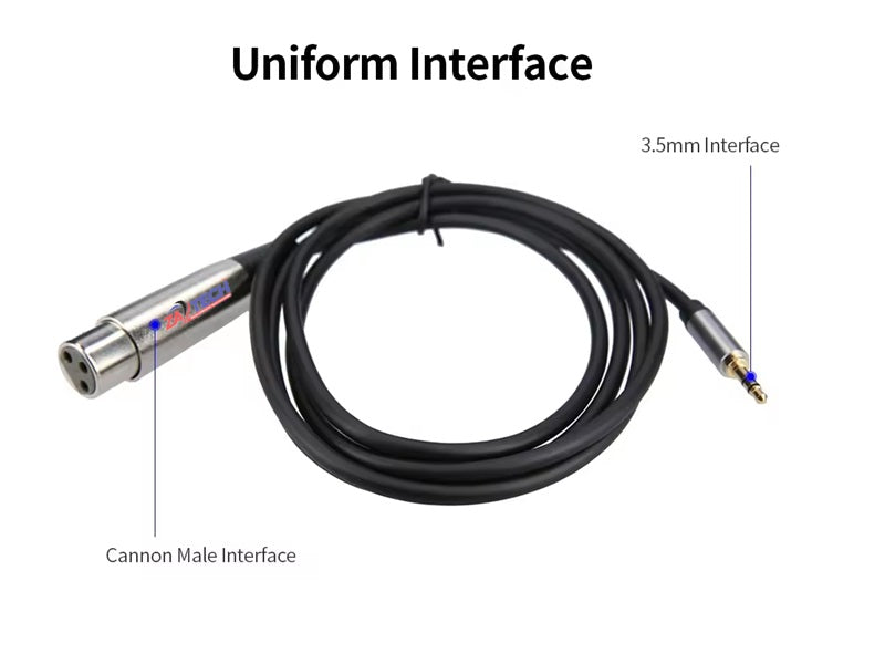 XLR Female/3.5 Male Microphone Cab 1.8M