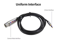 XLR Female/3.5 Male Microphone Cab 1.8M