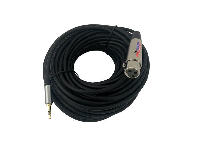 XLR Female/3.5 Male Microphone Cab 20M
