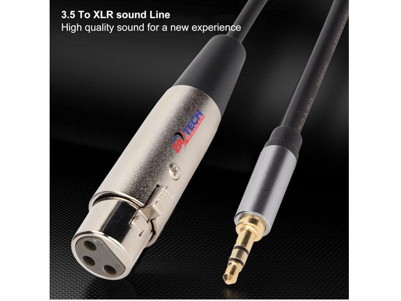 XLR Female/3.5 Male Microphone Cab 20M