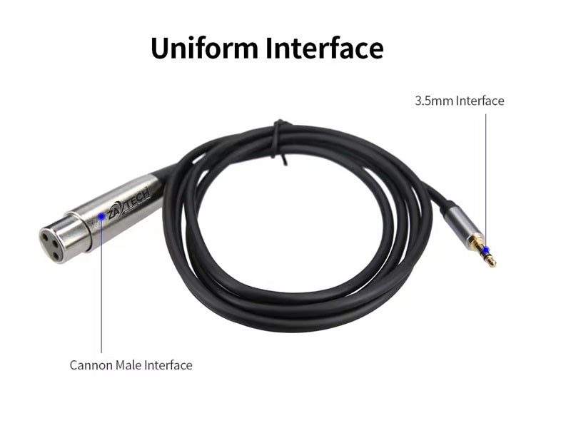 XLR Female/3.5 Male Microphone Cab 3M