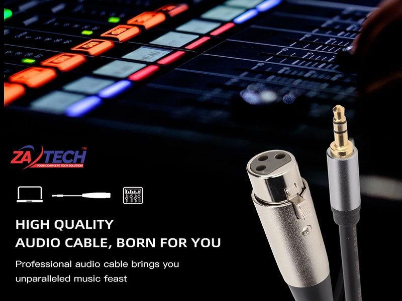 XLR Female/3.5 Male Microphone Cab 5M