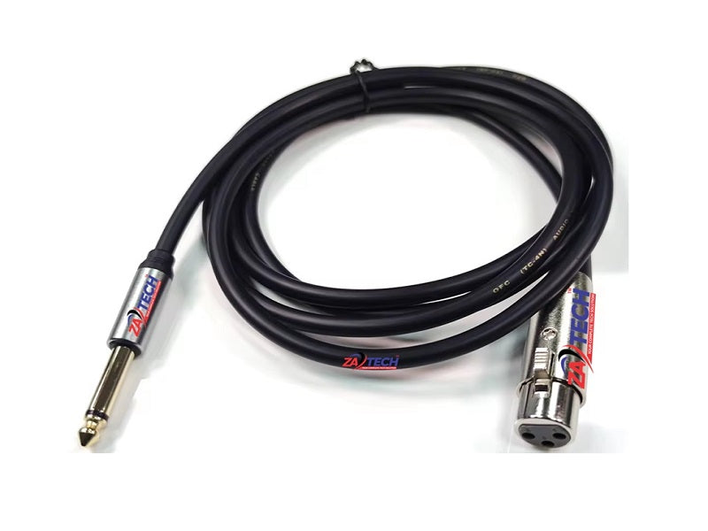 XLR Female/6.35 Male Microphone Cab 1.8M