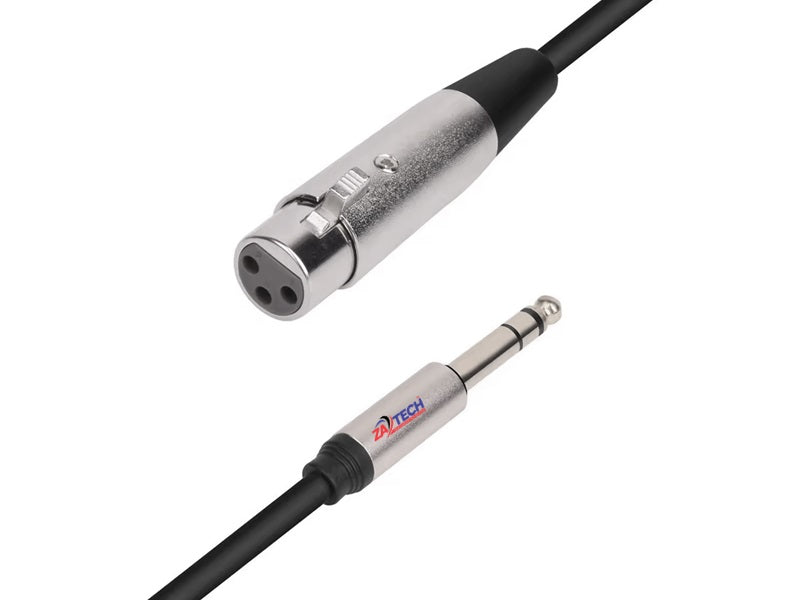 XLR Female/6.35 Male Microphone Cab 10M