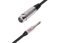 XLR Female/6.35 Male Microphone Cab 20M