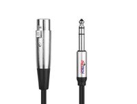 XLR Female/6.35 Male Microphone Cab 20M