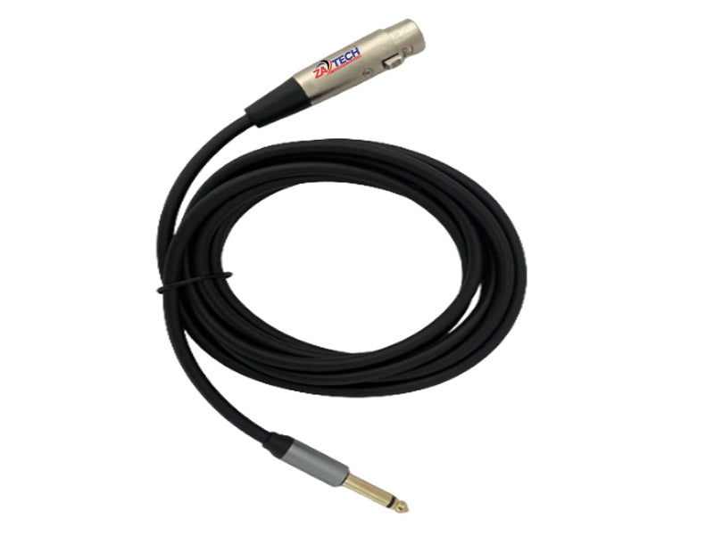 XLR Female/6.35 Male Microphone Cab 3M