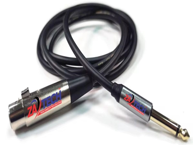 XLR Female/6.35 Male Microphone Cab 5M