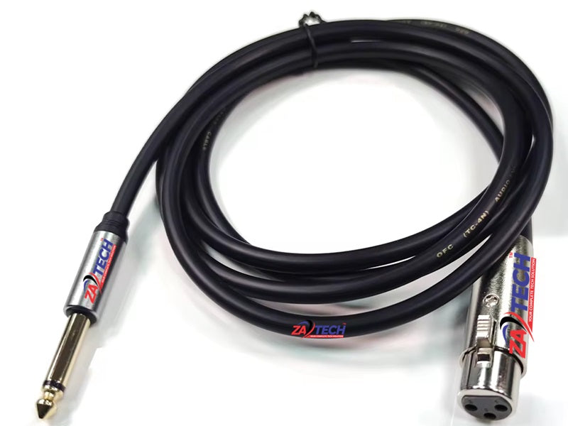 XLR Female/6.35 Male Microphone Cab 5M