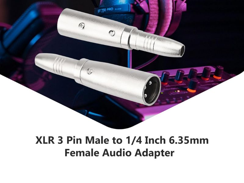 XLR 3Pin Male to 6.35mm Female
