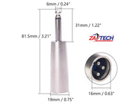XLR 3Pin male to 6.35mm male Mono