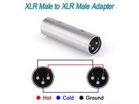 XLR male To Xlr male Joiner