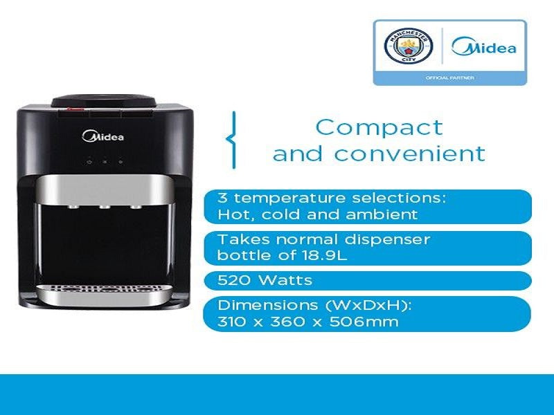 MIDEA Table Top Water Dispenser Black