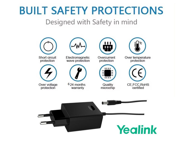 YEALINK 5v1.2Amp 5.5*2.5 Power Supply