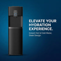 Midea YL2036S Bottom Loading Water Dispenser Black - Hot/Cold/Ambient, 3-in-1 Faucet, Night Light