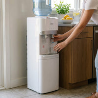 Midea YLD1675S-W Top-Loading Water Dispenser White - Cold & Ambient, 14L Cabinet
