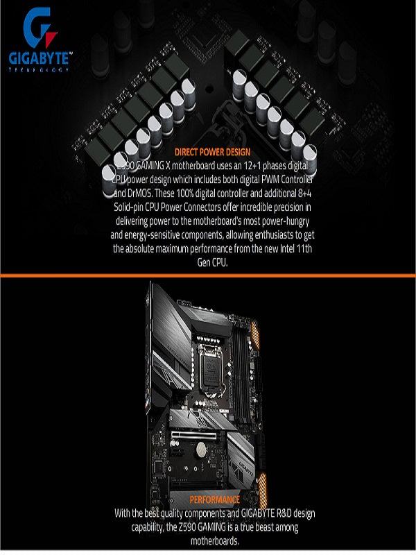 GIGABYTE Z590 Gaming X Motherboard Intel