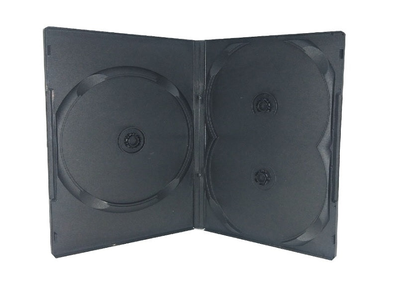 DVD Case 14Mm Black 3Disc 1 Pcs
