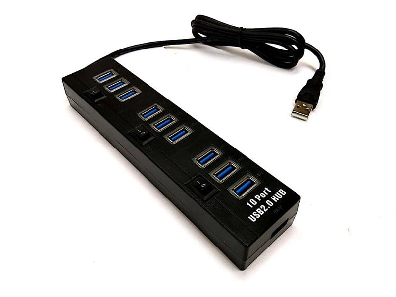 ZATECH 10 Port Usb Hub 2.0 1 Mtr