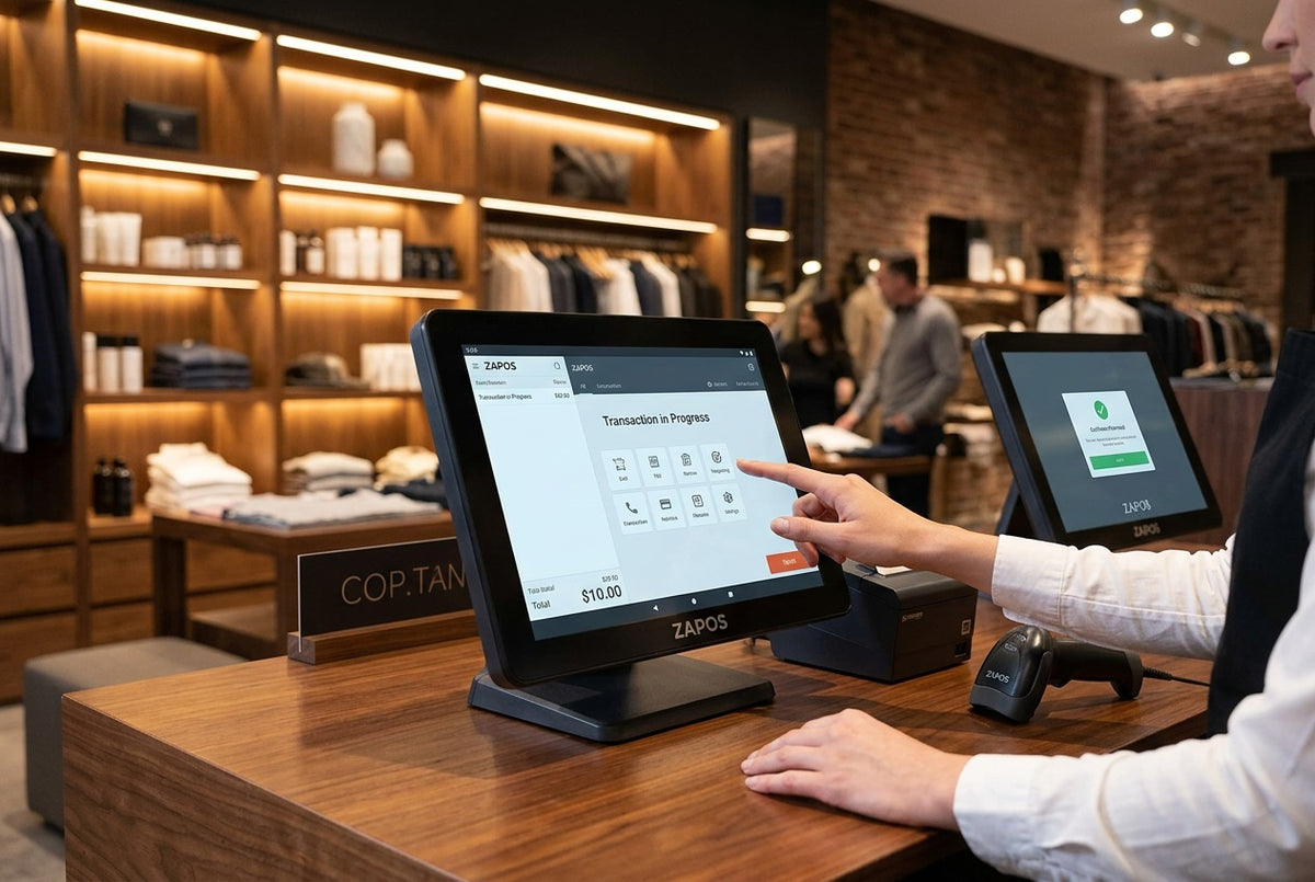 ZAPOS 17" Black POS System – view 3