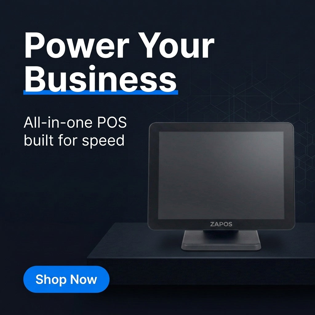 ZAPOS 17" Black POS System – view 4