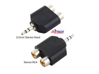 ZATECH Con Ster 3.5Female X 2 Rca Female