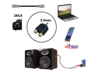 ZATECH Con Ster 3.5Female X 2 Rca Female