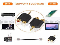 ZATECH Con Stereo 3.5Male X 2 Rca Female