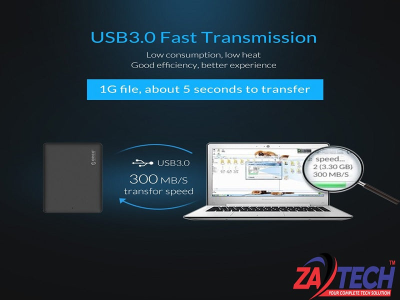 ZATECH 2.5" Sata Usb 3.0 Hdd Enclousure