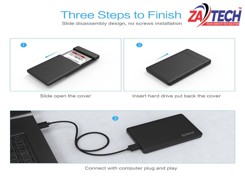 ZATECH 2.5" Sata Usb 3.0 Hdd Enclousure