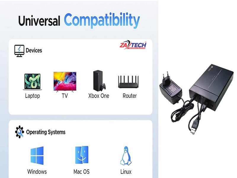 ZATECH 2.5"+3.5" Hdd Enclouser Usb3.0