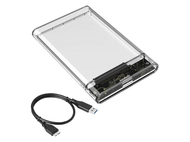 ZATECH 2.5"Clear External Hdd Enclouser