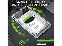 ZATECH 2.5"Clear External Hdd Enclouser