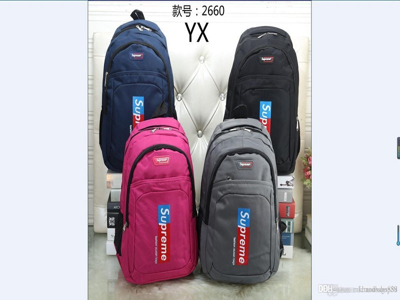 ZATECH 2660 Grey-Blu-Blk-Pink Back Pack