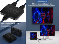 ZATECH 2Port Hdmi Splitter 1080P