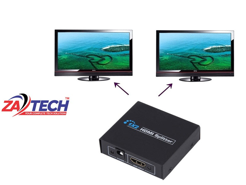 ZATECH 2Port Hdmi Splitter 1080P 3D Supp
