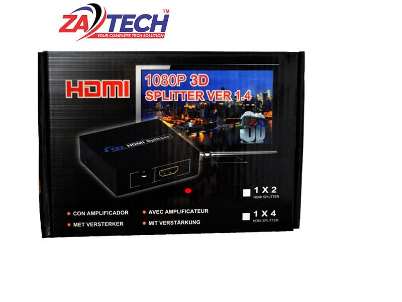 ZATECH 2Port Hdmi Splitter 1080P 3D Supp