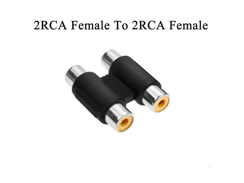 ZATECH 2 Rca Female To 2 Rca Female