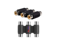 ZATECH 3 Rca Female To 3 Rca Female