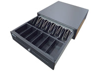 ZAPOS Cash Drawer 24V,Rj11 4-Bill/6-Coin