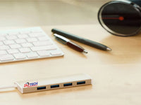 ZATECH 4Port Hub Gold Usb 2.0 480 Mbps