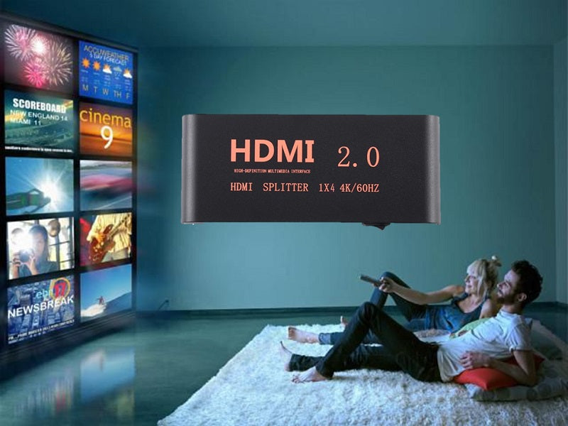 ZATECH 4Port 4K Hdmi Splitter 60Hz Metal