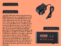 ZATECH 4Port 4K Hdmi Splitter 60Hz Metal