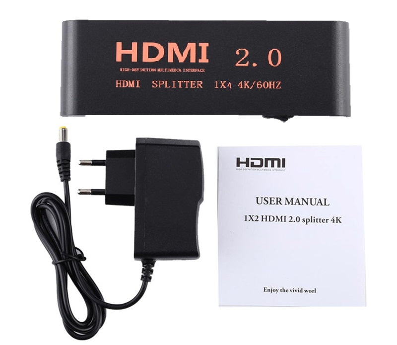 ZATECH 4Port 4K Hdmi Splitter 60Hz Metal