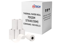 ZAPOS Thermal Till Roll 57X40X100(70Gsm)