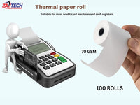ZAPOS Thermal Till Roll 57X40X100(70Gsm)