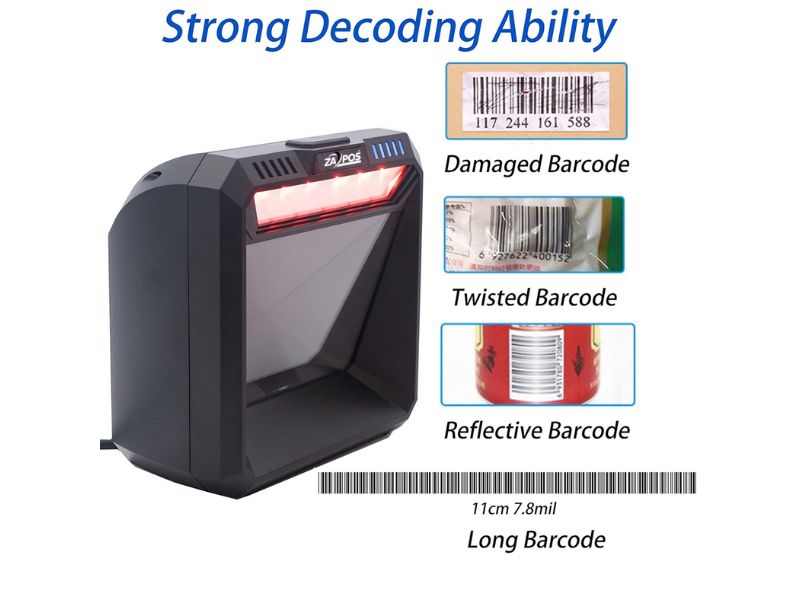 ZAPOS 2D Barcode Box Scanner