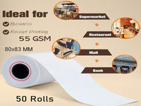 ZAPOS Thermal Till Roll 80 X 80Mm 55Gsm
